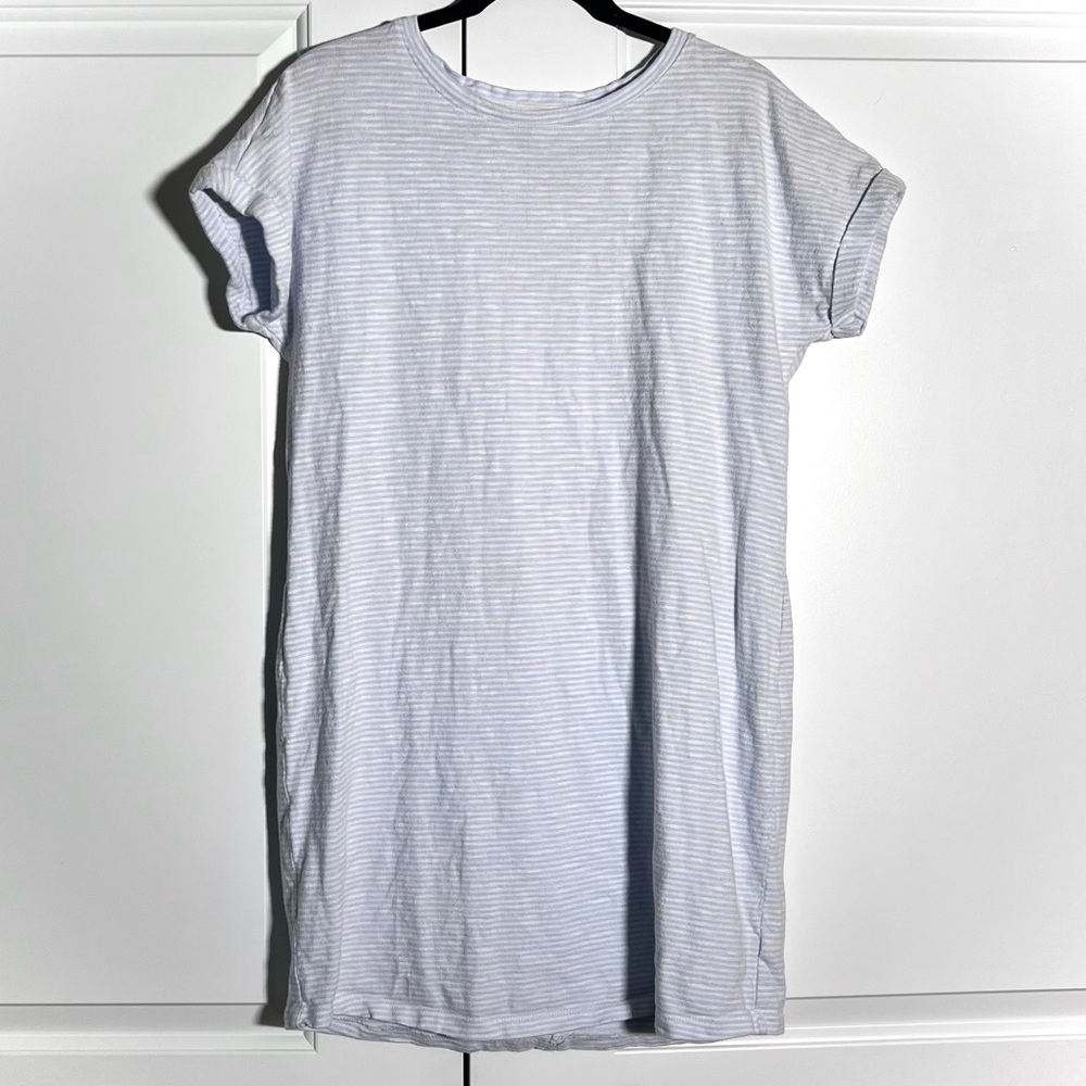 Gap Blue & White TShirt Dress